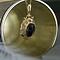 vintage Gold pendant with garnet 14 kt
