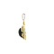 vintage Gouden hanger met granaat 14 krt