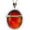 vintage Gold pendant with cameo 14 kt