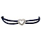 vintage Bracelet with white gold link with diamonds 18 krt