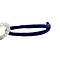 vintage Bracelet with white gold link with diamonds 18 krt