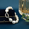 vintage Vintage pearl bracelet with white gold and diamond clasp 14 kt