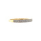 vintage Gouden memoire ring met diamant 18 krt