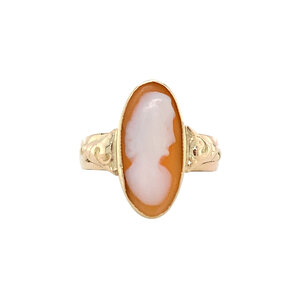 Ring met camee 12 krt