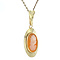 vintage Gold pendant with cameo 14 kt