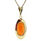 vintage Gold pendant with cameo 14 kt