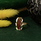 vintage Gouden ring met carneool 14 krt