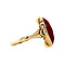 vintage Gouden ring met carneool 14 krt