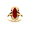 vintage Gouden ring met carneool 14 krt