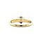 vintage Gouden solitair ring met diamant 14 krt