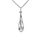 vintage Witgouden hanger met diamant 14 krt