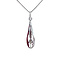 vintage Witgouden hanger met diamant 14 krt