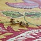 vintage Gold ear studs with ruby and diamond 14 krt