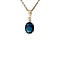 vintage Pendant with sapphire 10 krt