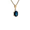 vintage Pendant with sapphire 10 krt