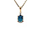 vintage Pendant with sapphire 10 krt