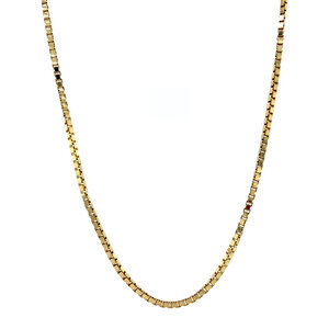 Gold venetian necklace 14 krt