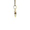vintage Gold pendant with garnet 14 krt