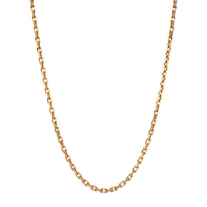 Gold anchor necklace 14 krt