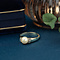 vintage Gold ring with pearl and diamonds 14 krt