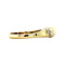 vintage Gouden ring met parel en diamant 14 krt