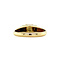 vintage Gouden ring met parel en diamant 14 krt