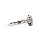 vintage Witgouden entourage ring met robijn en diamant 14 krt