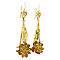 vintage Gold fantasy earrings 14 kt