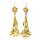 vintage Gold fantasy earrings 14 kt