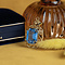 vintage Gouden vintage hanger met spinel 14 krt
