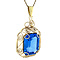 vintage Gold vintage pendant with spinel 14 kt