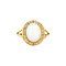 vintage Gouden vintage ring met opaal 14 krt