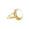 vintage Gouden vintage ring met opaal 14 krt