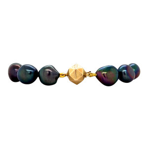 Pearl bracelet with gold clasp 14 krt