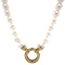 vintage Vintage pearl necklace with gold clasp 14 kt