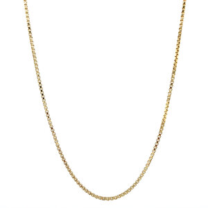 Gold venetian necklace 14 krt
