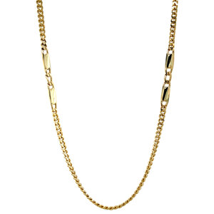 Gold fantasy necklace 14 krt