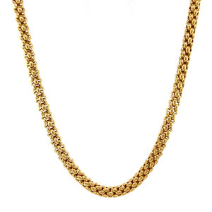 Gold fantasy necklace 14 krt
