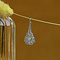 vintage Zilveren vintage hanger met diamant 925