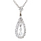 vintage Witgouden vintage hanger met diamant 14 krt