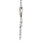 vintage Witgouden vintage hanger met diamant 14 krt