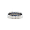 vintage Witgouden vintage rijring met saffier 18 krt