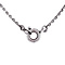 vintage Zilveren collier met diamant hanger 835