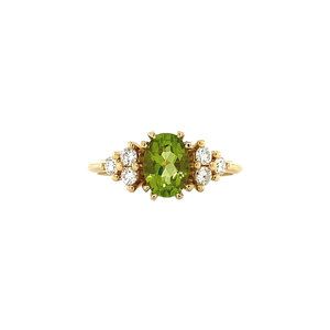 Audrey ring 14 krt - Lime
