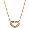 vintage Gold necklace with diamond pendant 14 kt