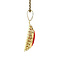 vintage Gouden hanger met bloedkoraal 14 krt
