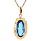 vintage Golden pendant with spinel 14 kt