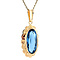 vintage Golden pendant with spinel 14 kt