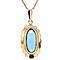vintage Golden pendant with spinel 14 kt