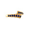 vintage Gold ring with sapphire 18 krt